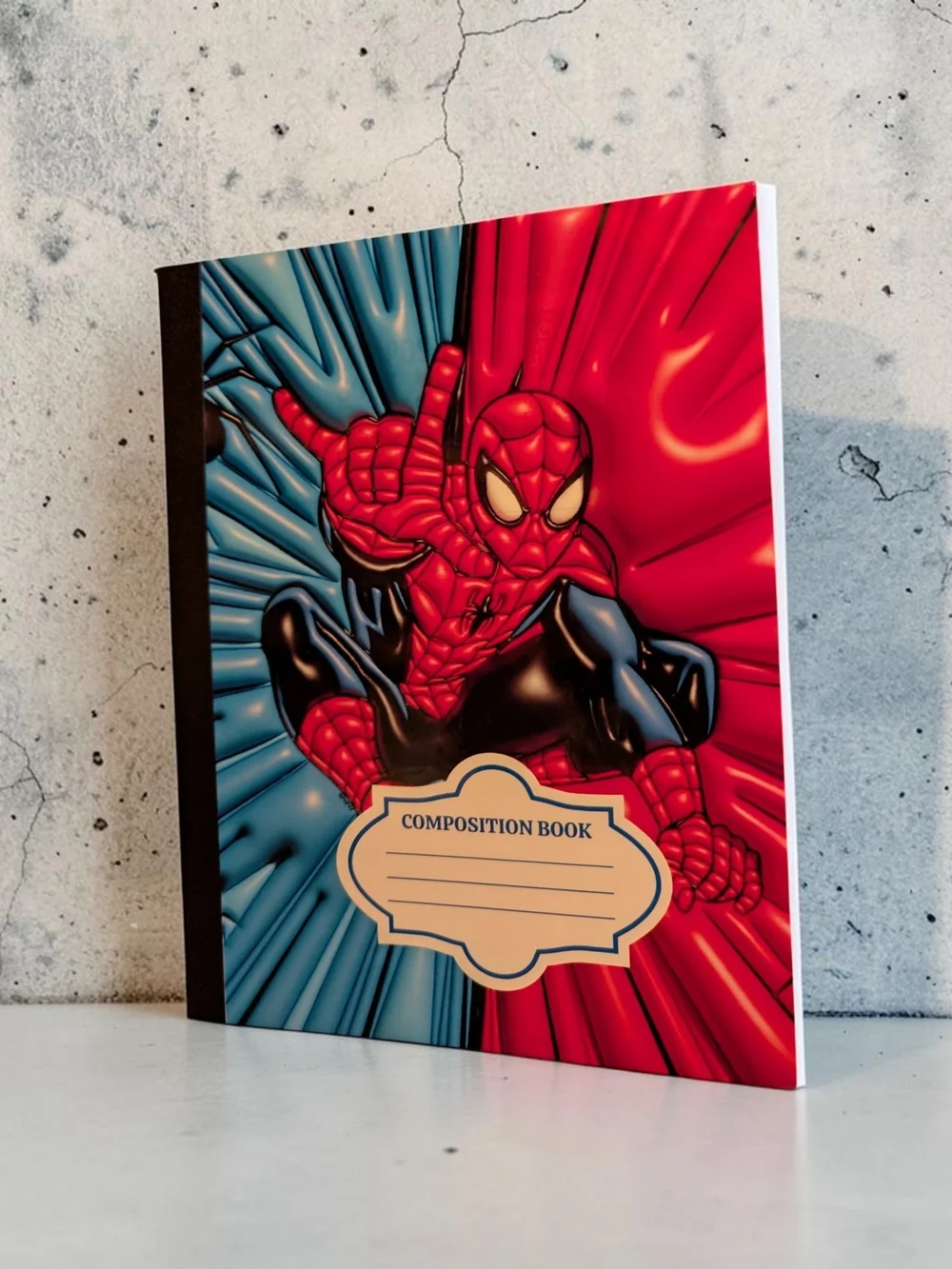 Spider-Man Red & Blue Altered Composition Book
